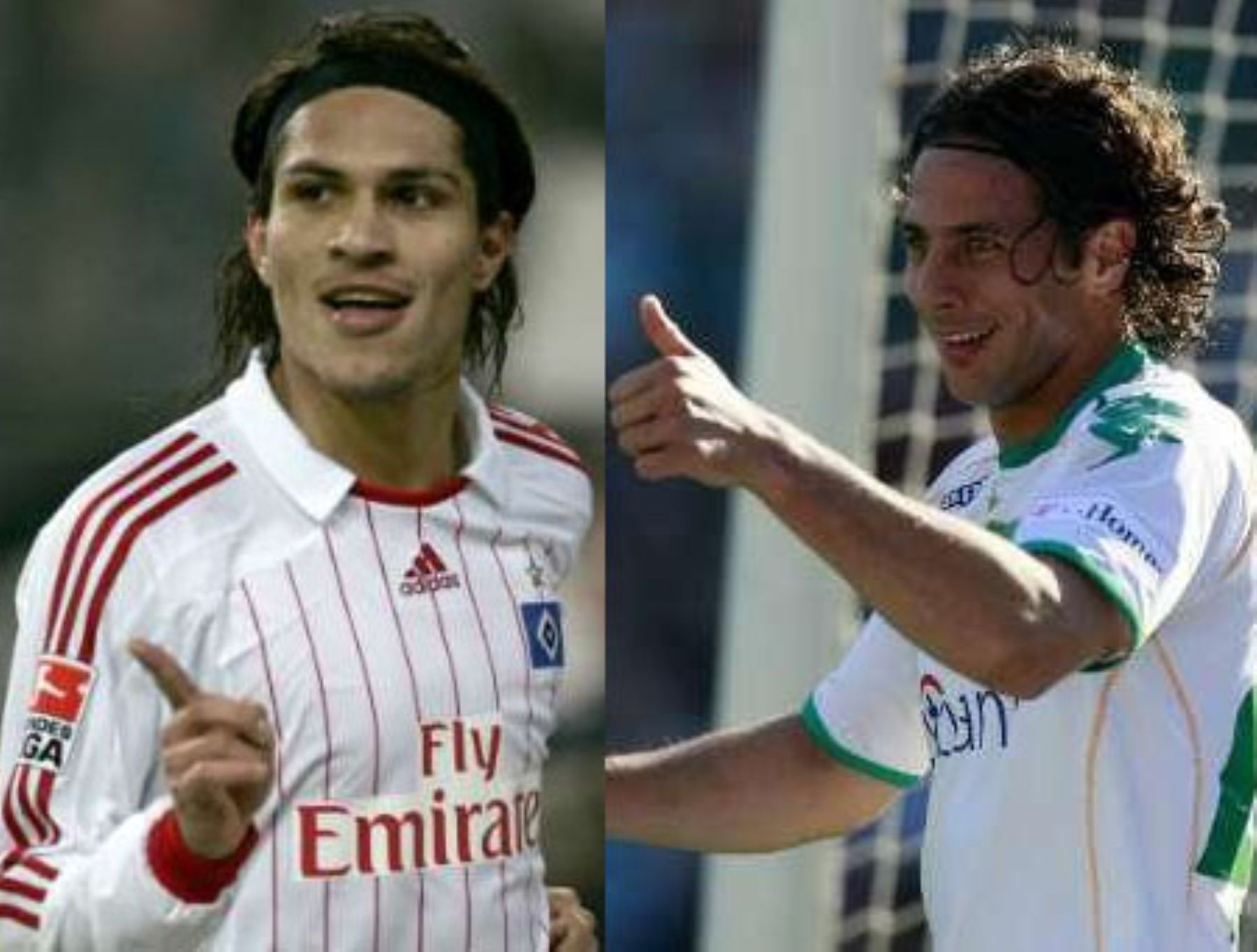 Paolo Guerrero and Claudio Pizarro