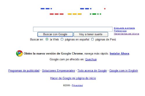 Google celebra "Aniversario de Samuel Morse". Fotografo: Internet/Medios