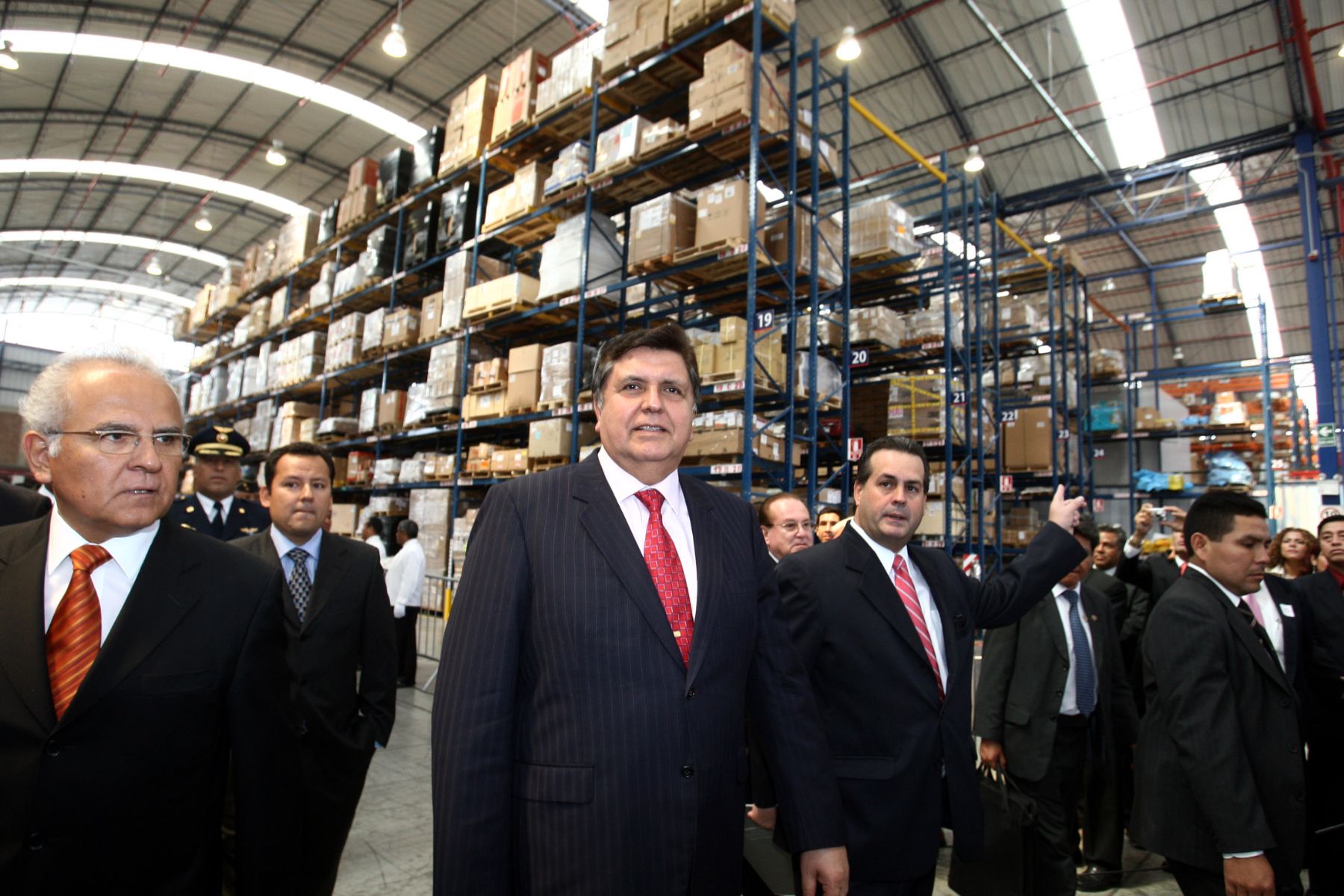 El Presidente de la República, Alan García, inaugura centro logístico de carga  aérea más moderno de América Latina. Foto: ANDINA/Jack Ramón.