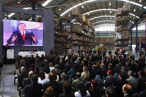 El Presidente de la República, Alan García, inaugura centro logístico de carga aérea más moderno de América Latina. Foto: ANDINA/Jack Ramón.