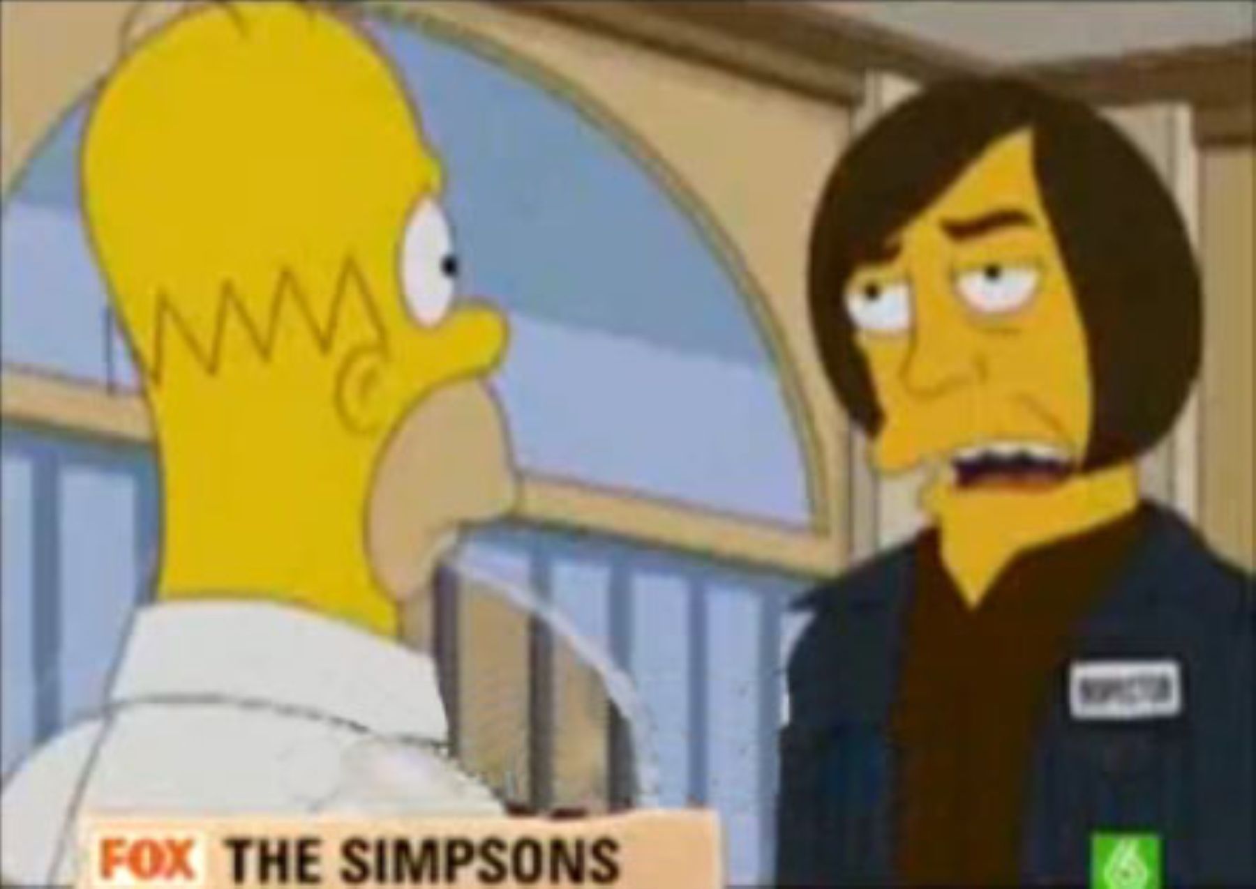 Javier Bardem es parodiado en la serie Los Simpsons. Foto: Internet/Medios