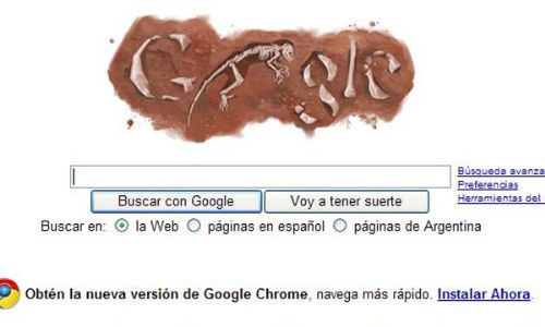 Es una costumbre del famoso buscador graficar los eventos mundiales importantes como el descubrimiento del mono fosilizado