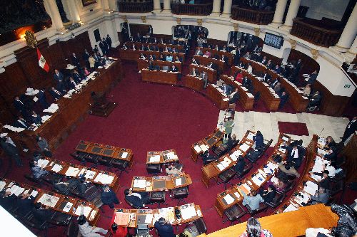 Hemiciclo del Congreso. Foto.ANDINA/Norman Cordova