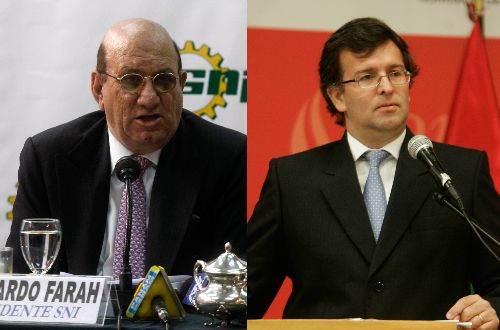 Eduardo Farah, presidente de la SNI y José Luis Silva, titular de ADEX. Fotocomposición,