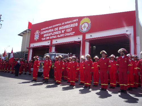 Arequipa cuenta con nueva compañía de bomberos en el distrito de Miraflores. Foto: Andina/Rocío Mendez.