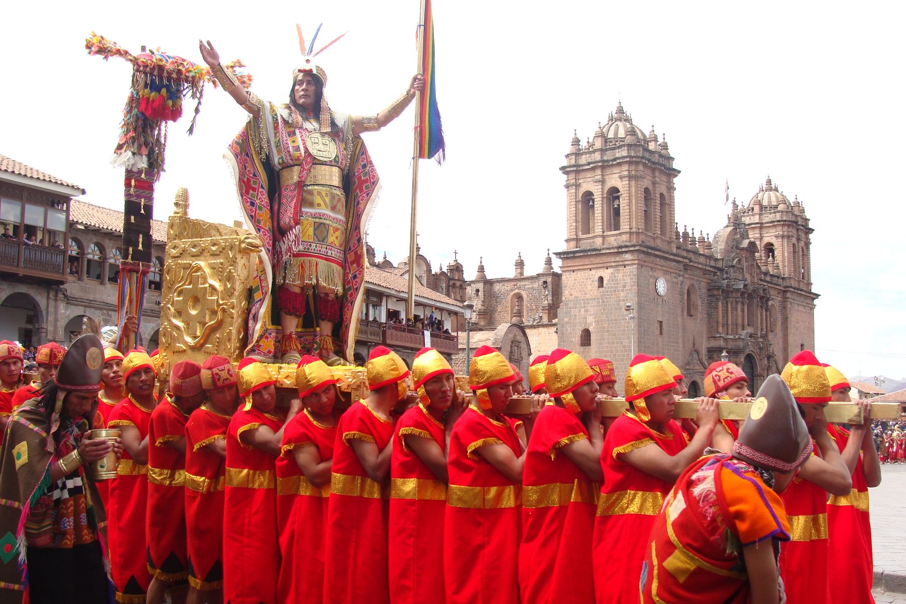 Traditional ceremony of Inti Raymi en Cusco. Photo: Fernando Zora Carvajal.