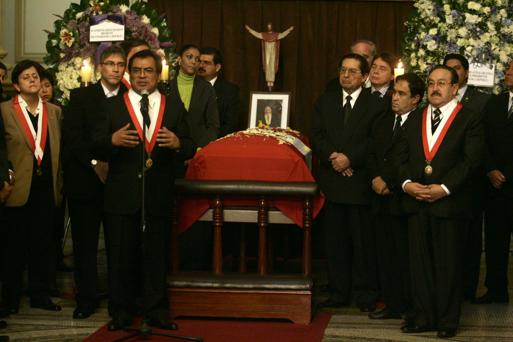 Congreso de la República rindió homenaje póstumo a ex alcalde de Lima, Alberto Andrade Carmona. Foto: ANDINA / Rafael Cornejo.