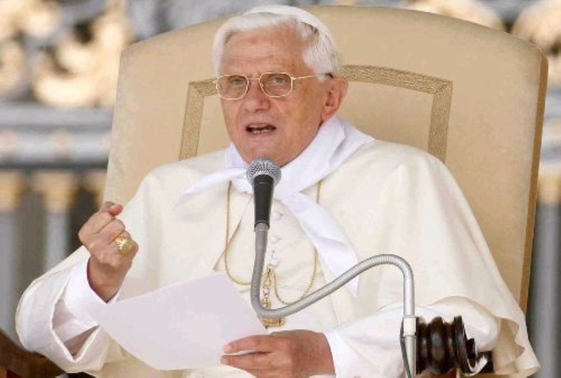 El Papa Benedicto XVI. Foto: ANDINA/Archivo.