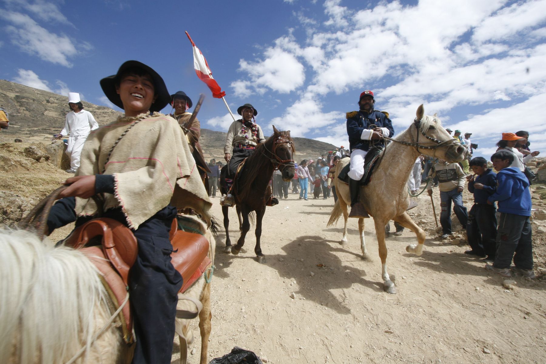 Escenificación de batalla de Marcavalle y Pucará. Foto. ANDINA/Stephanie Zollner