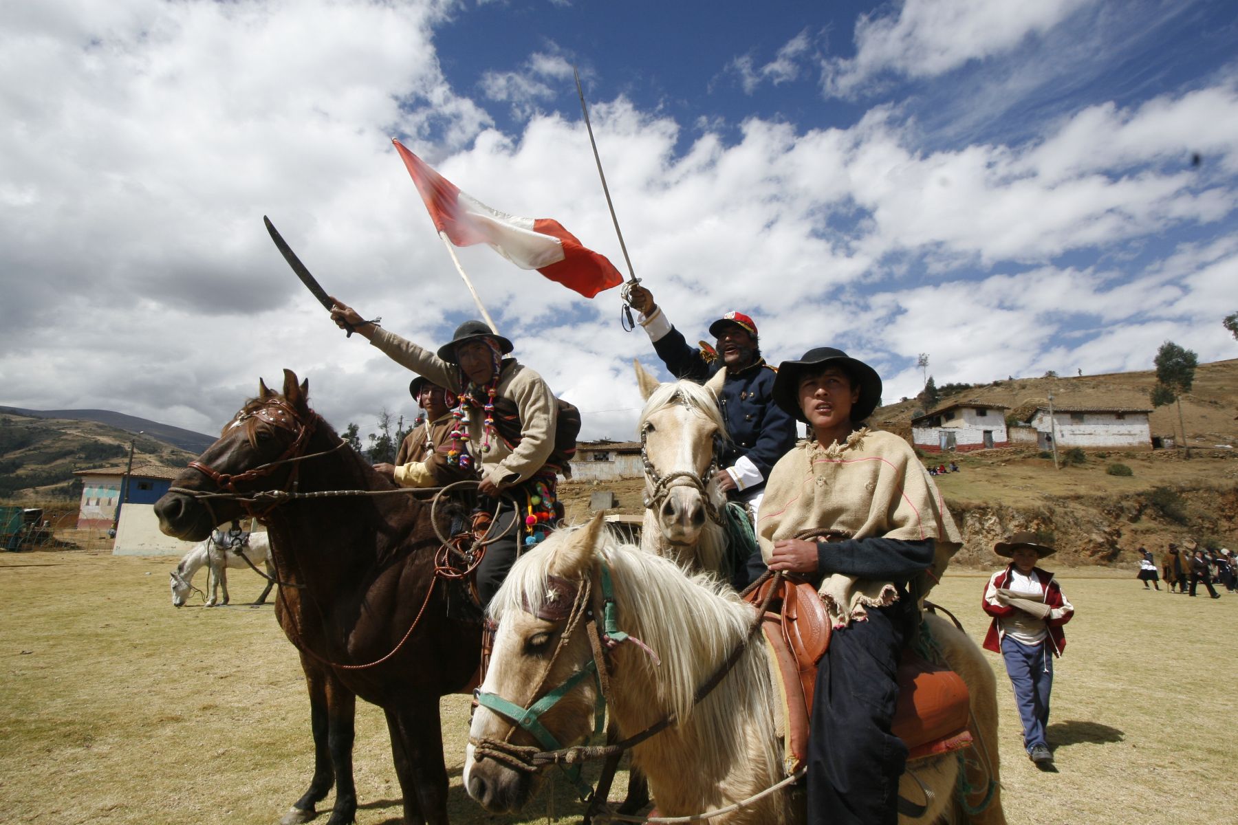 Escenificación de batalla de Marcavalle y Pucará. Foto. ANDINA/Stephanie Zollner