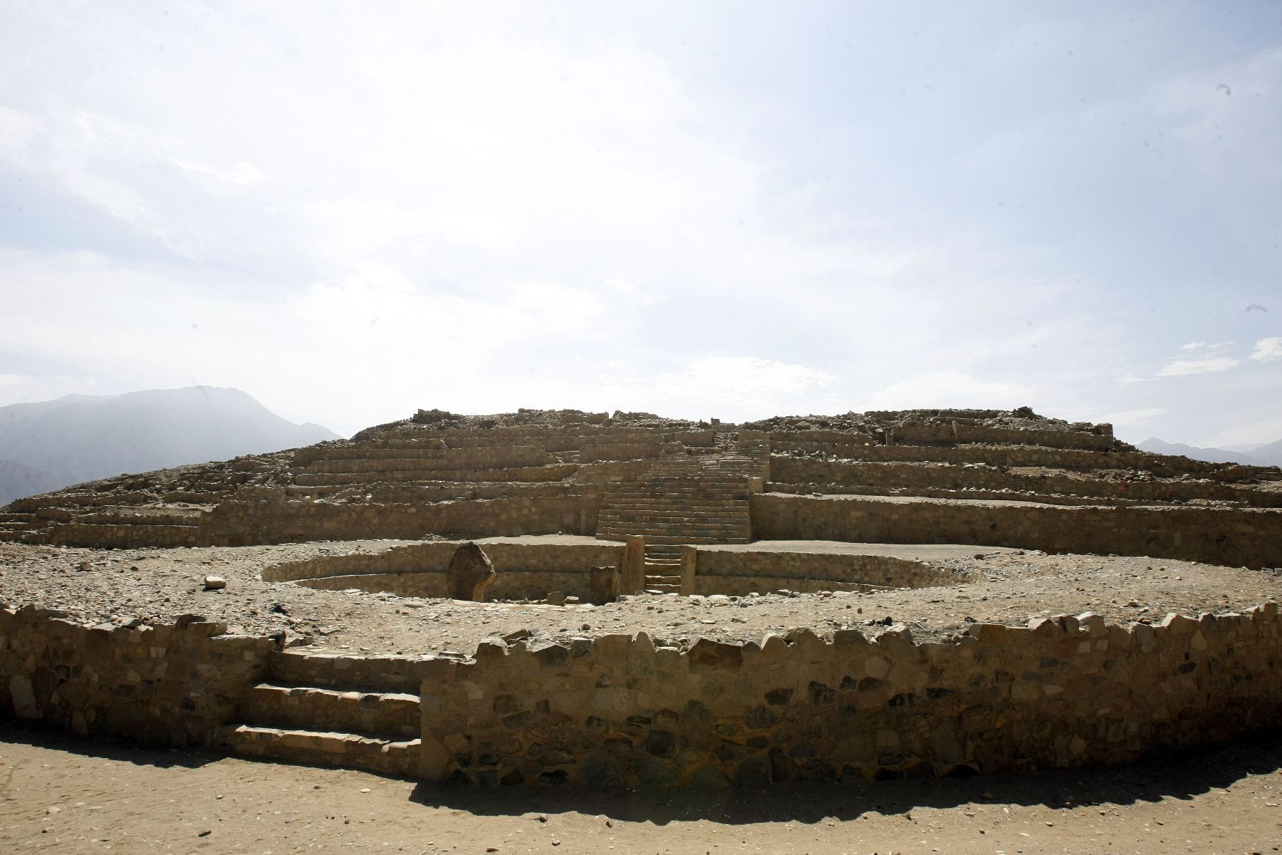 Ciudad sagrada de Caral, en la provincia limeña de Barranca. Foto: ANDINA/Archivo/Juan Carlos Guzmán.