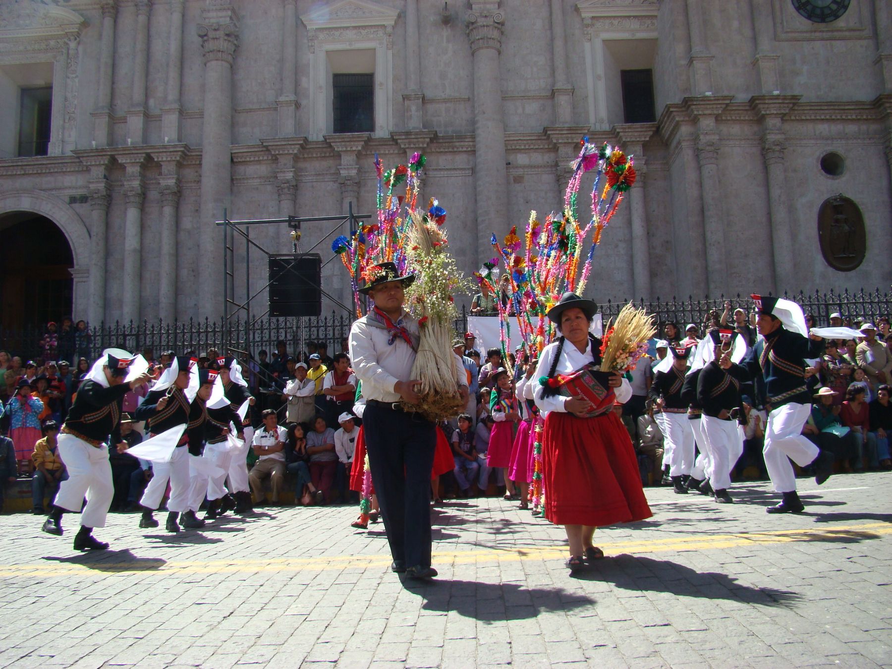 Colorido baile de la huaylía ganó concurso de danzas típicas. Foto: ANDINA / Rocío Méndez.