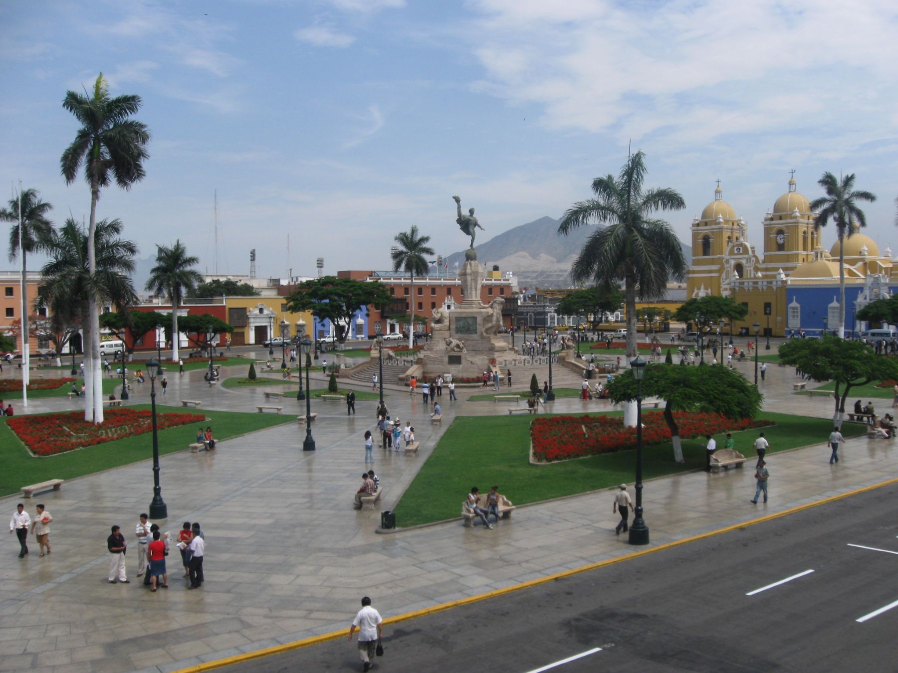 Plaza de Armas de Trujillo. Foto: ANDINA/Óscar Paz.