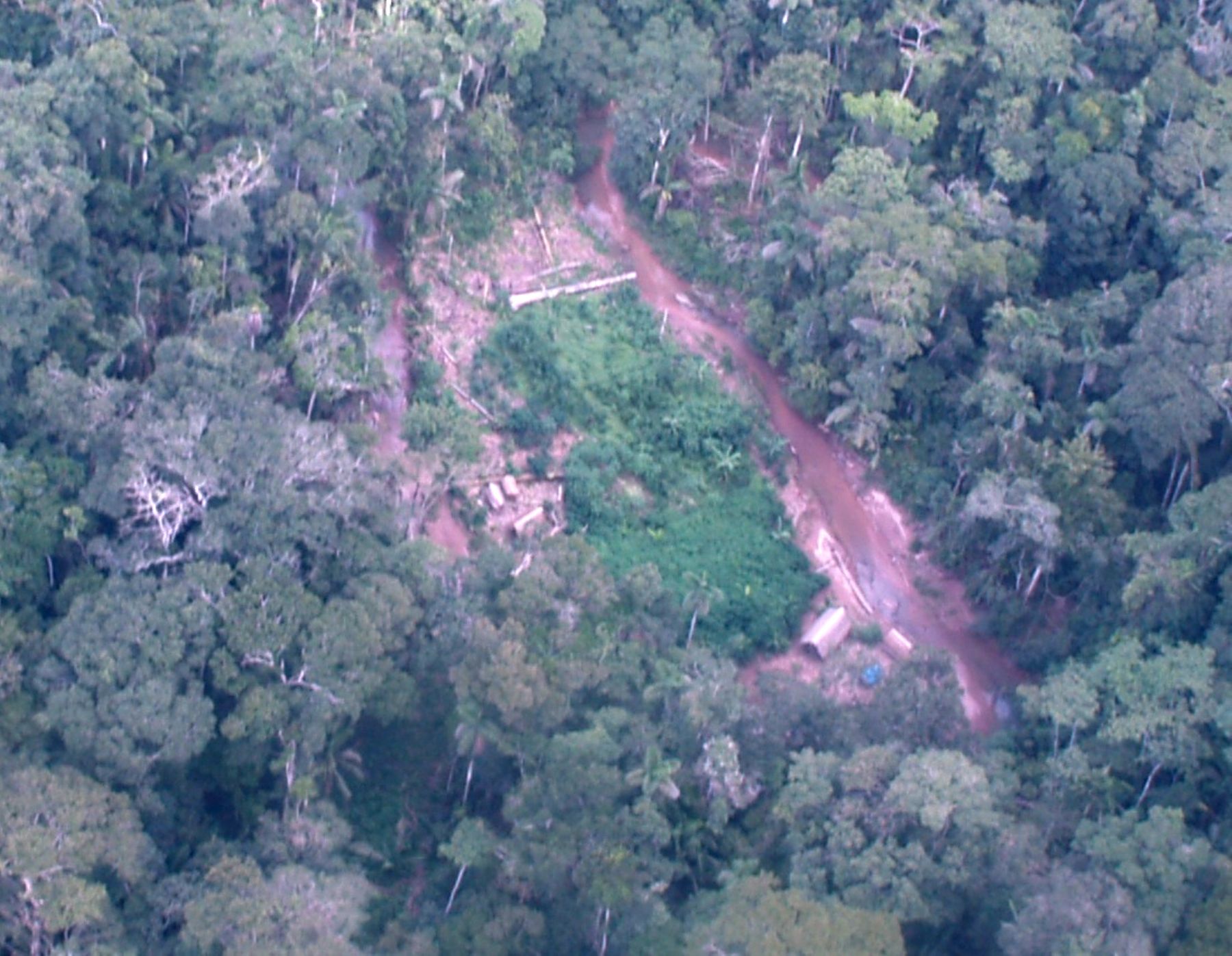 Nuevas fotografías aéreas dan cuenta de la presunta presencia de madereros ilegales en reserva amazónica, destinada a pueblos indígenas aislados. Foto: ONG Survival International.