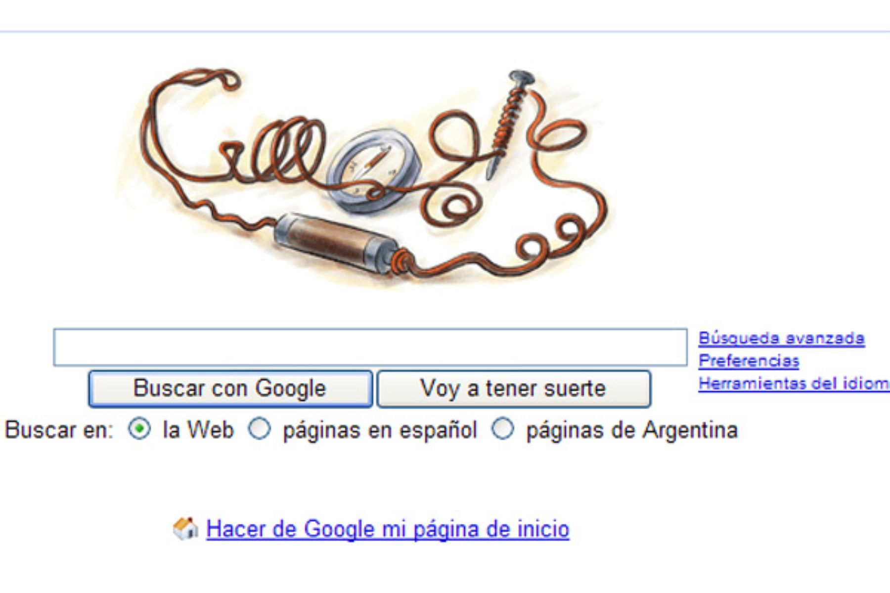 La portada de Google en homenaje a físico danés.