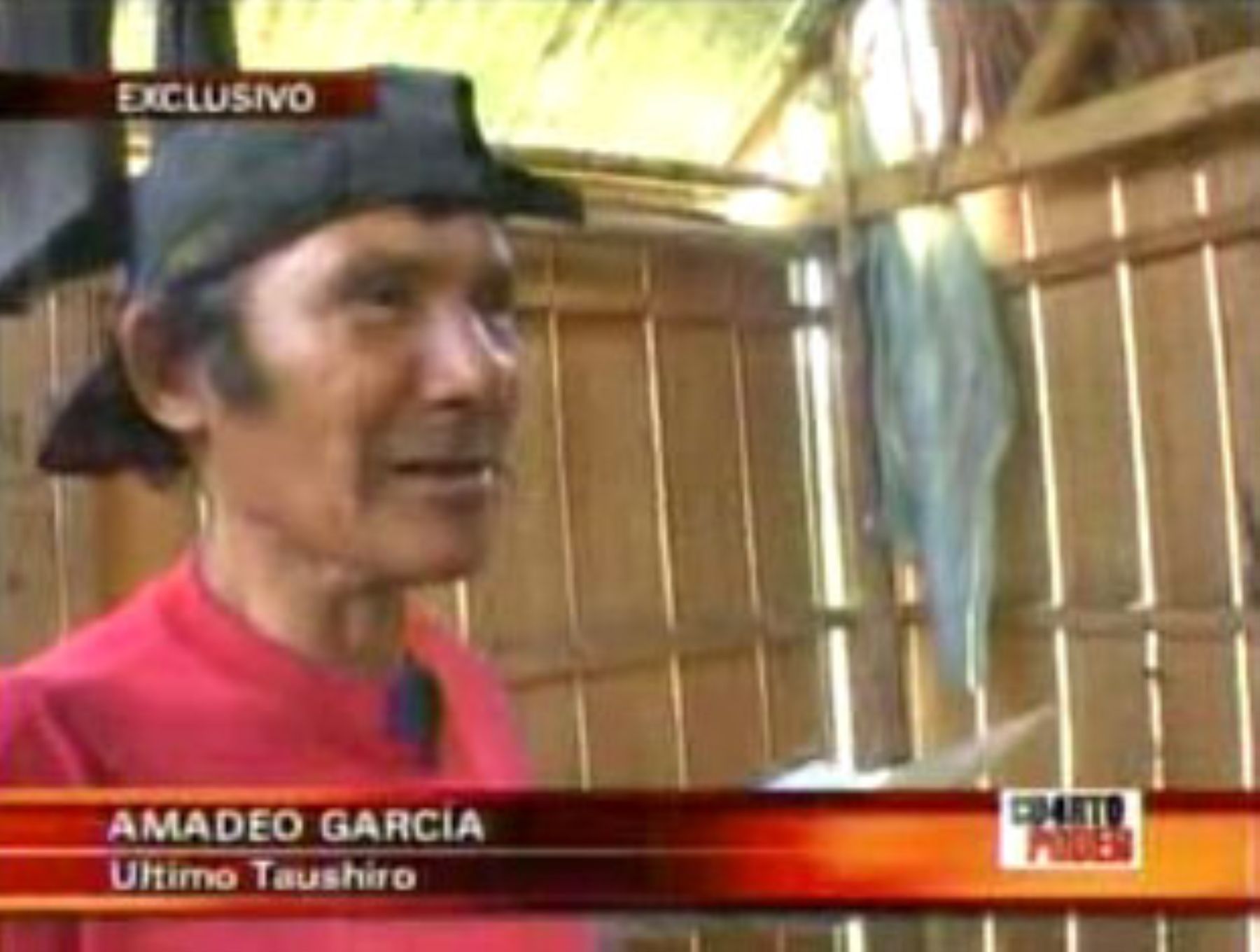 Ultimo taushiro peruano, Amadeo García. Foto: Andina/Captura TV