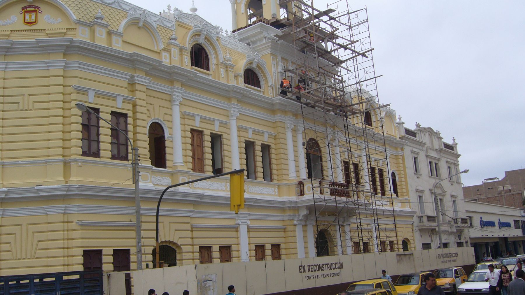 Avanzan obras de restauración de Palacio Municpal de Chiclayo. Foto: ANDINA / Silvia Depaz.