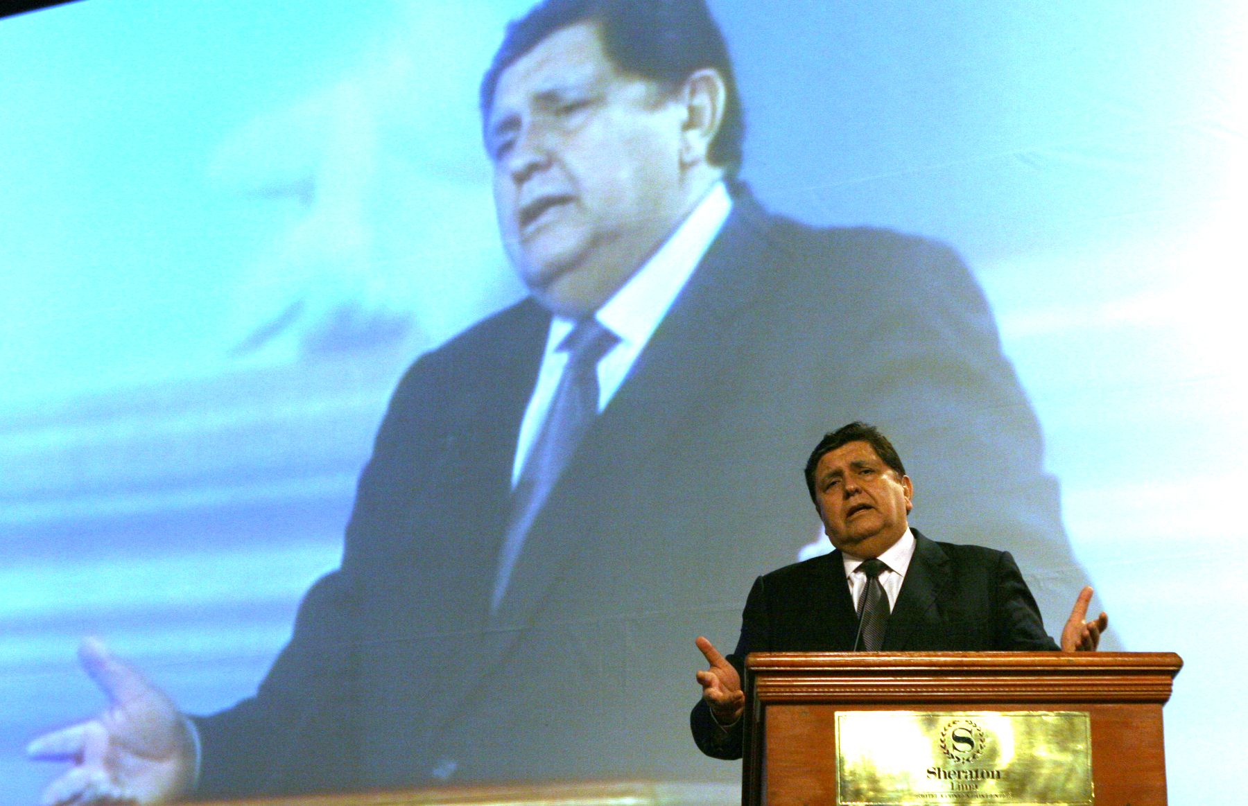 Presidente de la República, Alan García Pérez, clausura la Cumbre de Pyme de APEC 2009. Foto: ANDINA/ Héctor Vinces