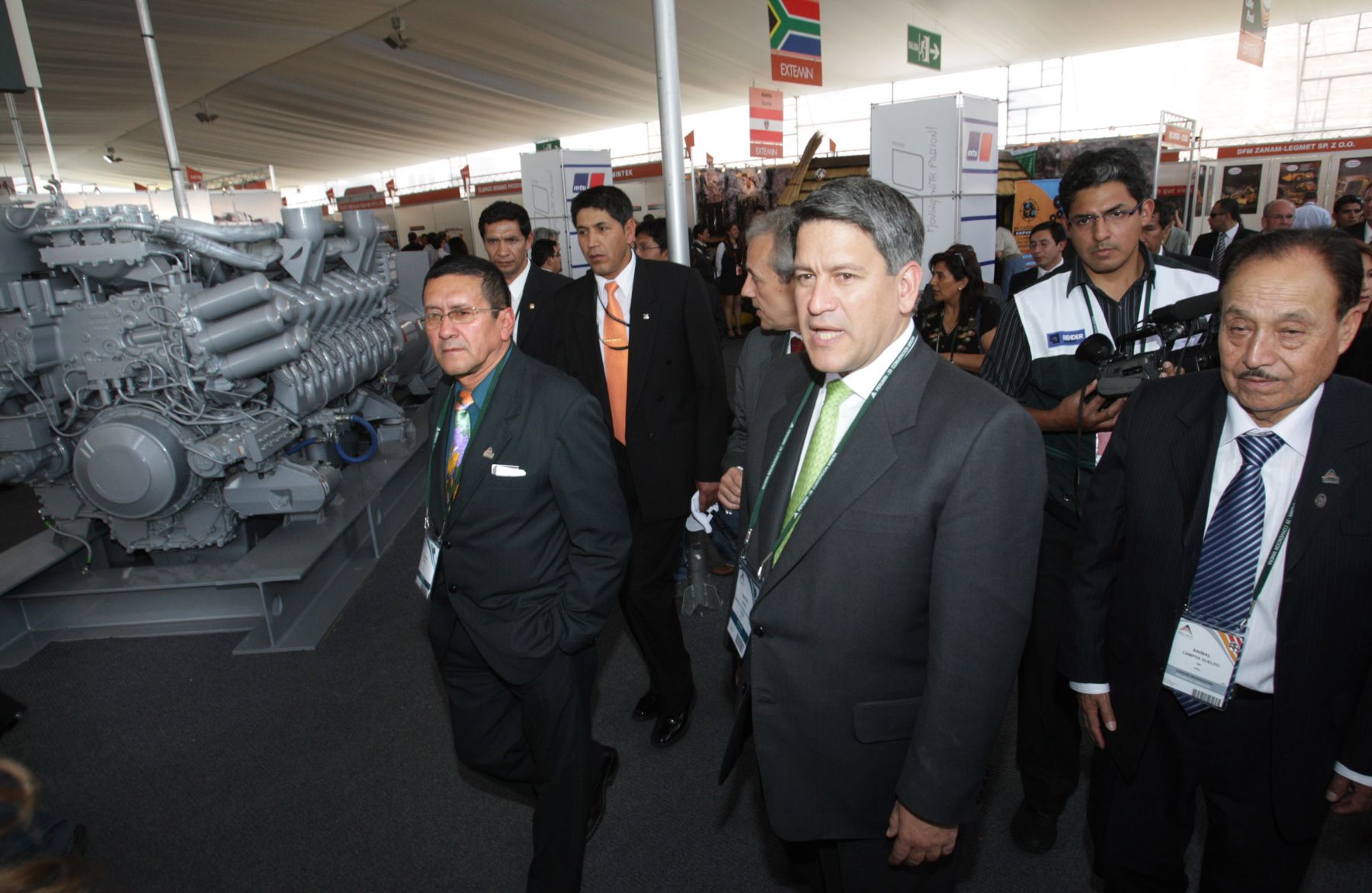 Ministro de Comercio  Exterior,Martín  Perez ,Inauguró  la exhibición tecnologica minera EXTEMIN en el marco 29 Convención Minera Perumin en la ciudad de Arequipa.Foto:ANDINA/Jack Ramón