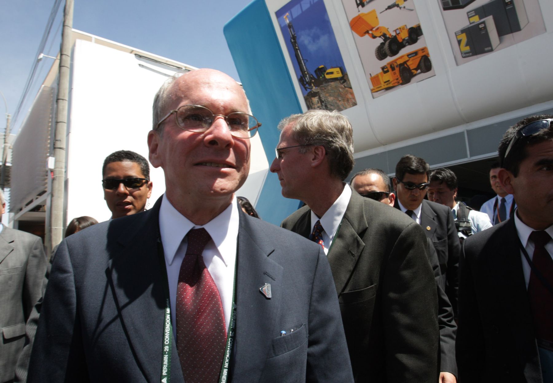 Embajador Michael McKinley ,paticipó e la exhibición tecnologica minera EXTEMIN en el marco 29 Convención Minera Perumin en la ciudad de Arequipa.Foto:ANDINA/Jack Ramón