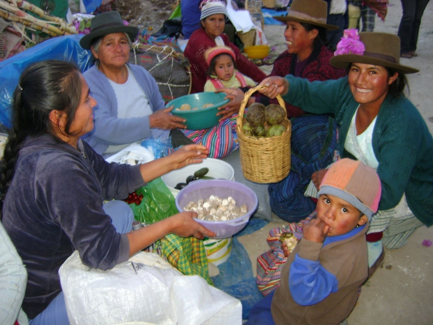 Población participó activamente en feria en Acobamba (Huancavelica). Foto: ANDINA / Pedro Tinoco.