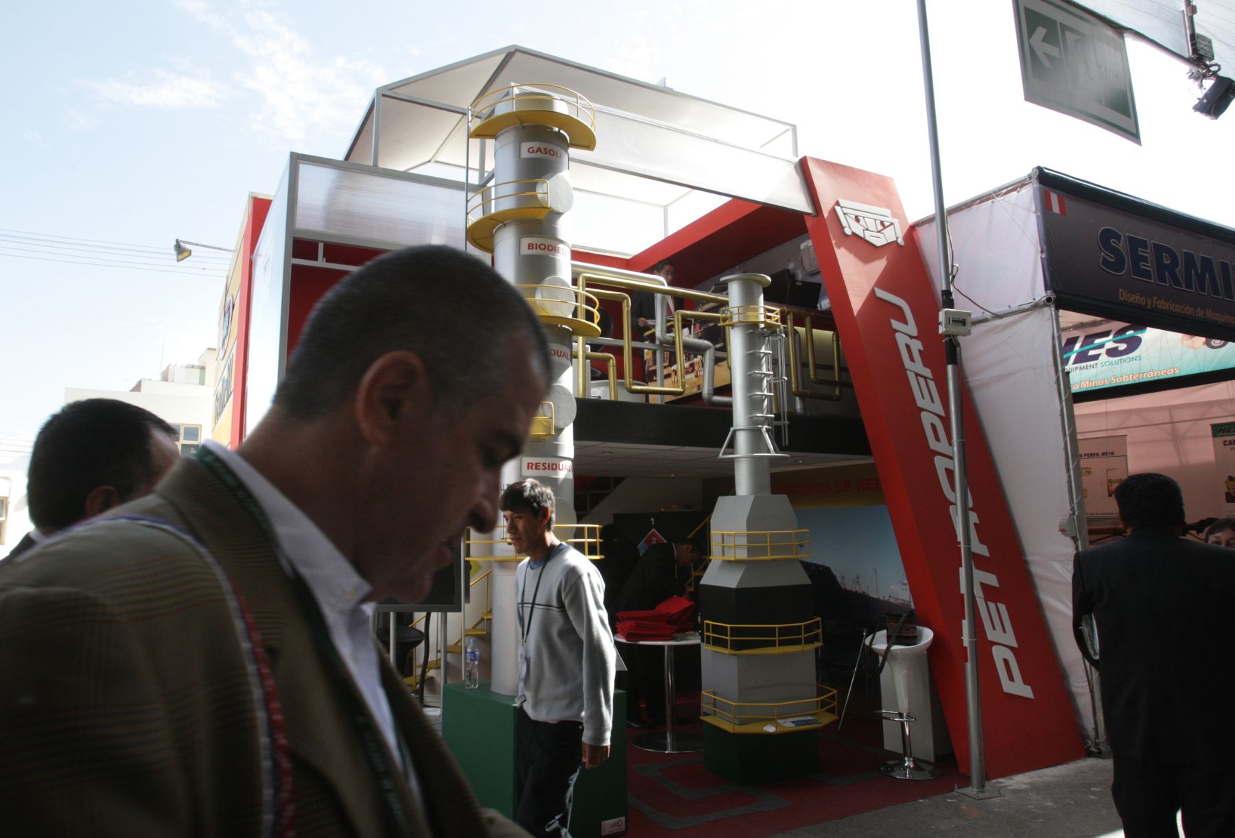 Stand de Petroperú en la Convención Minera Perumin. que se realiza en la ciudad de Arequipa.Foto:ANDINA/Jack Ramón