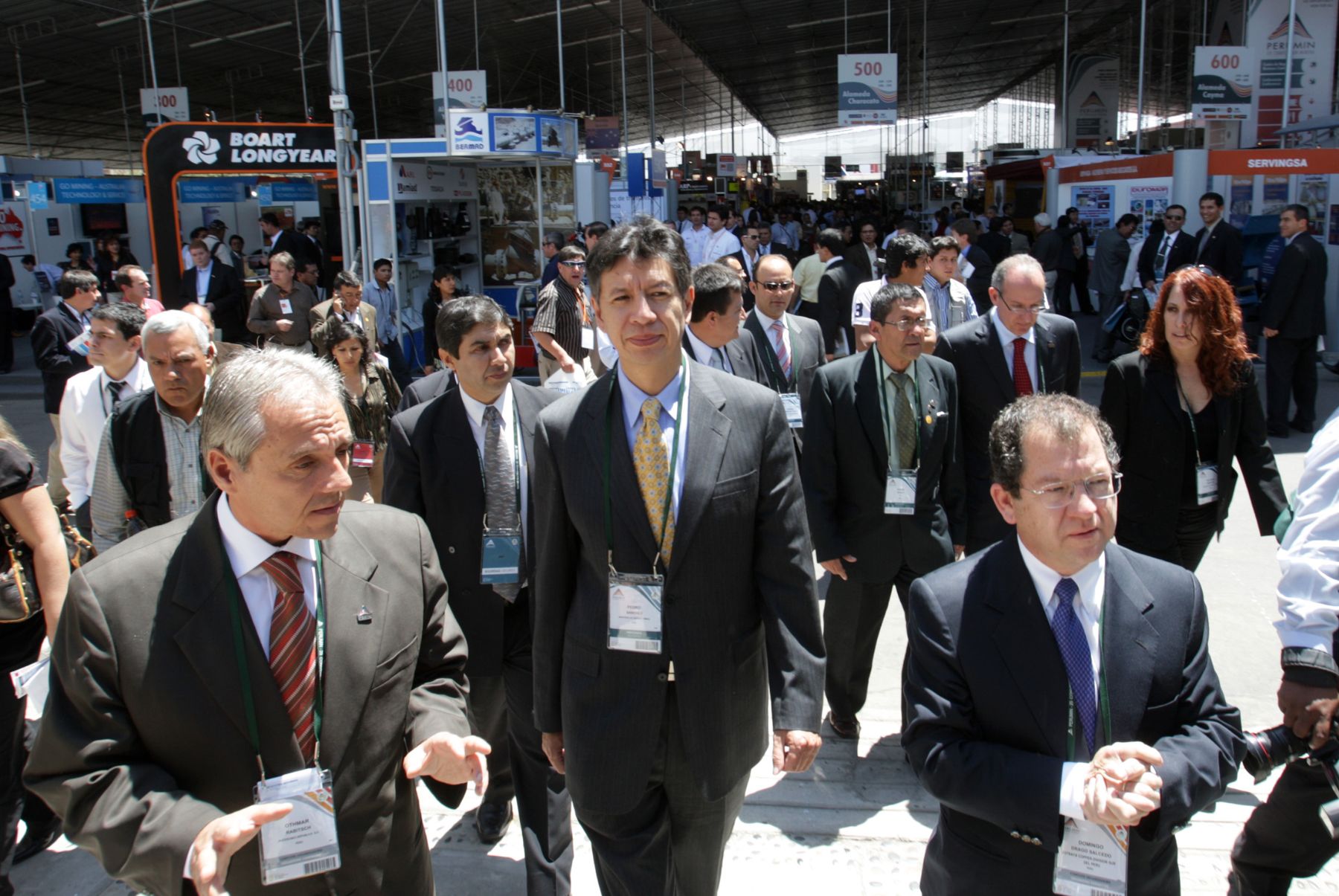 Llegada del Ministro de Energia y Minas,Pedro Sanchez a las instalaciones donde se desarolla  la Convención Minera Perumin. que se realiza en la ciudad de Arequipa.Foto:ANDINA/Jack Ramón