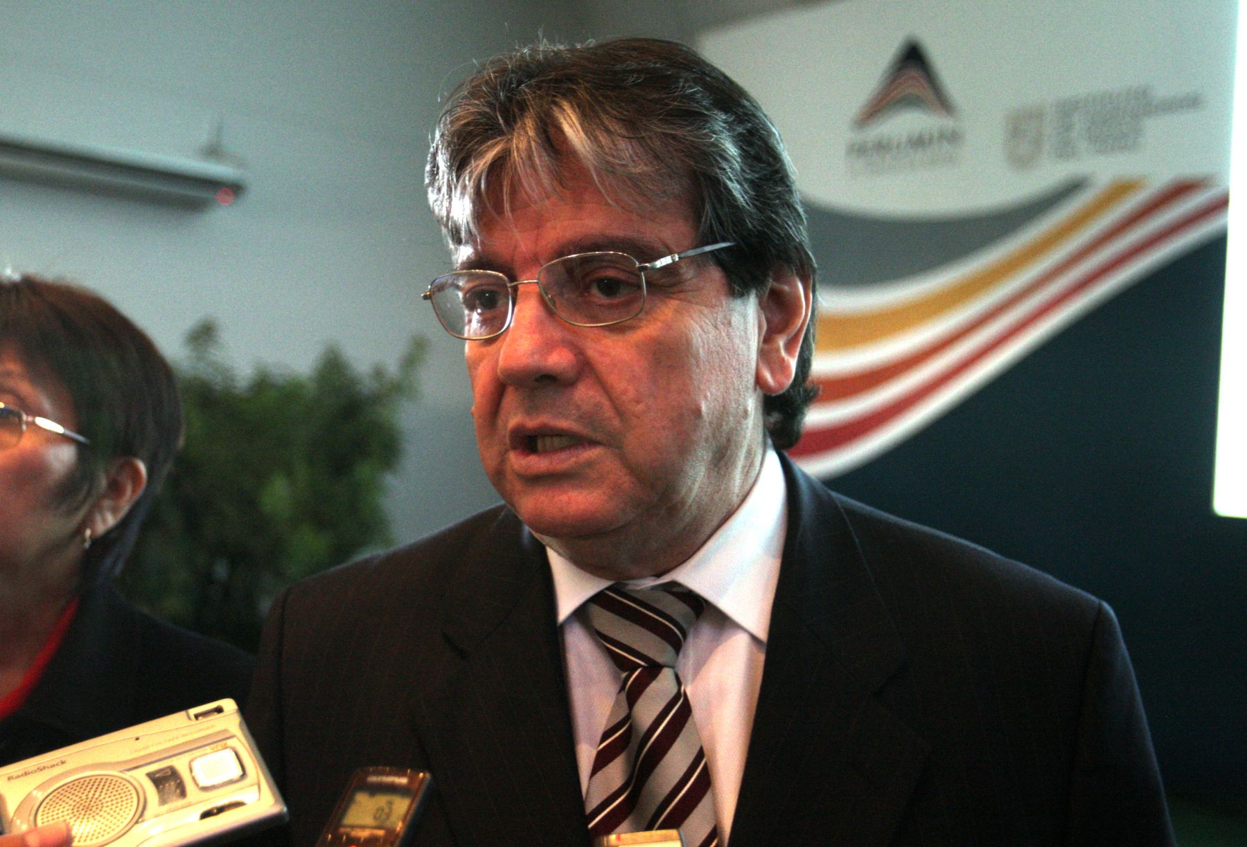 Eduardo Chaparro de CEPAL, expone en  el marco de la Convención Minera Perumin en la ciudad de Arequipa.
Foto: ANDINA /Jack Ramón.