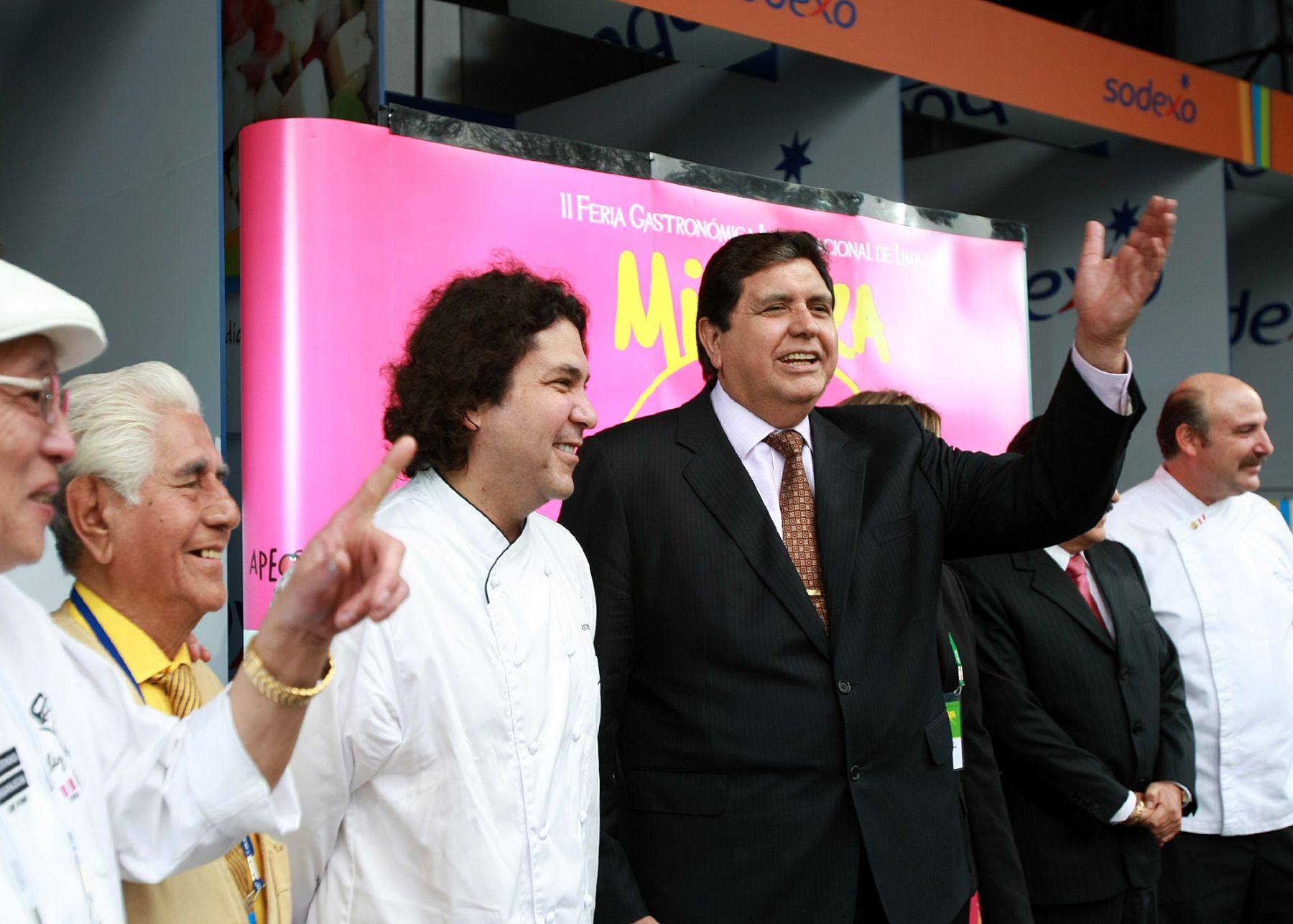 Presidente Alan García inauguró este medio día la Feria Gastronómica Mistura.Foto: Sepres.
