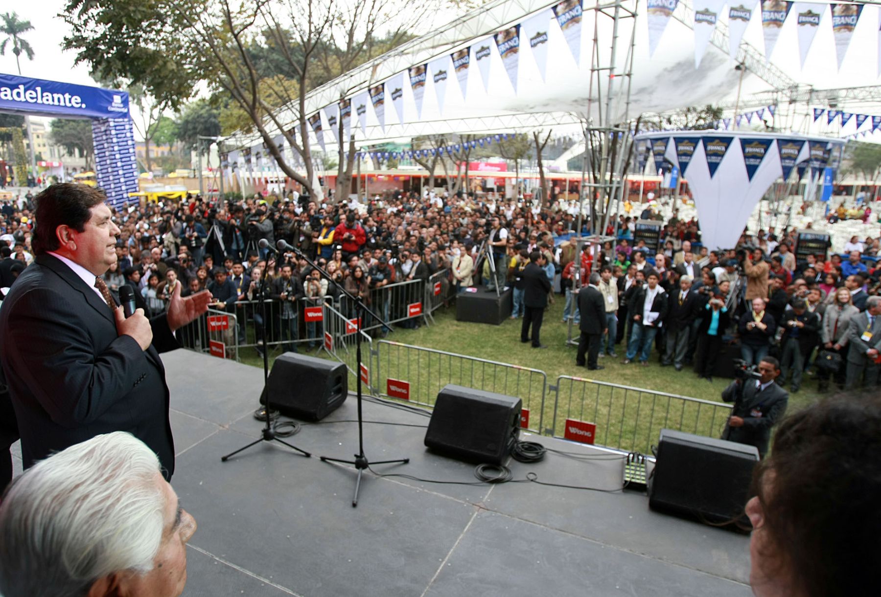 Presidente Alan García inaugura Feria Gastronómica Mistura. 

Foto: Sepres.