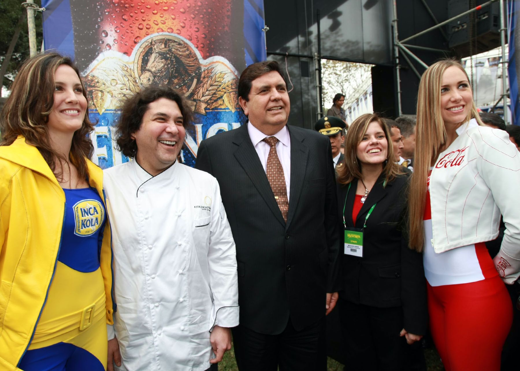 Presidente Alan García inauguró este medio día la Feria Gastronómica Mistura. 
Foto: Sepres.
