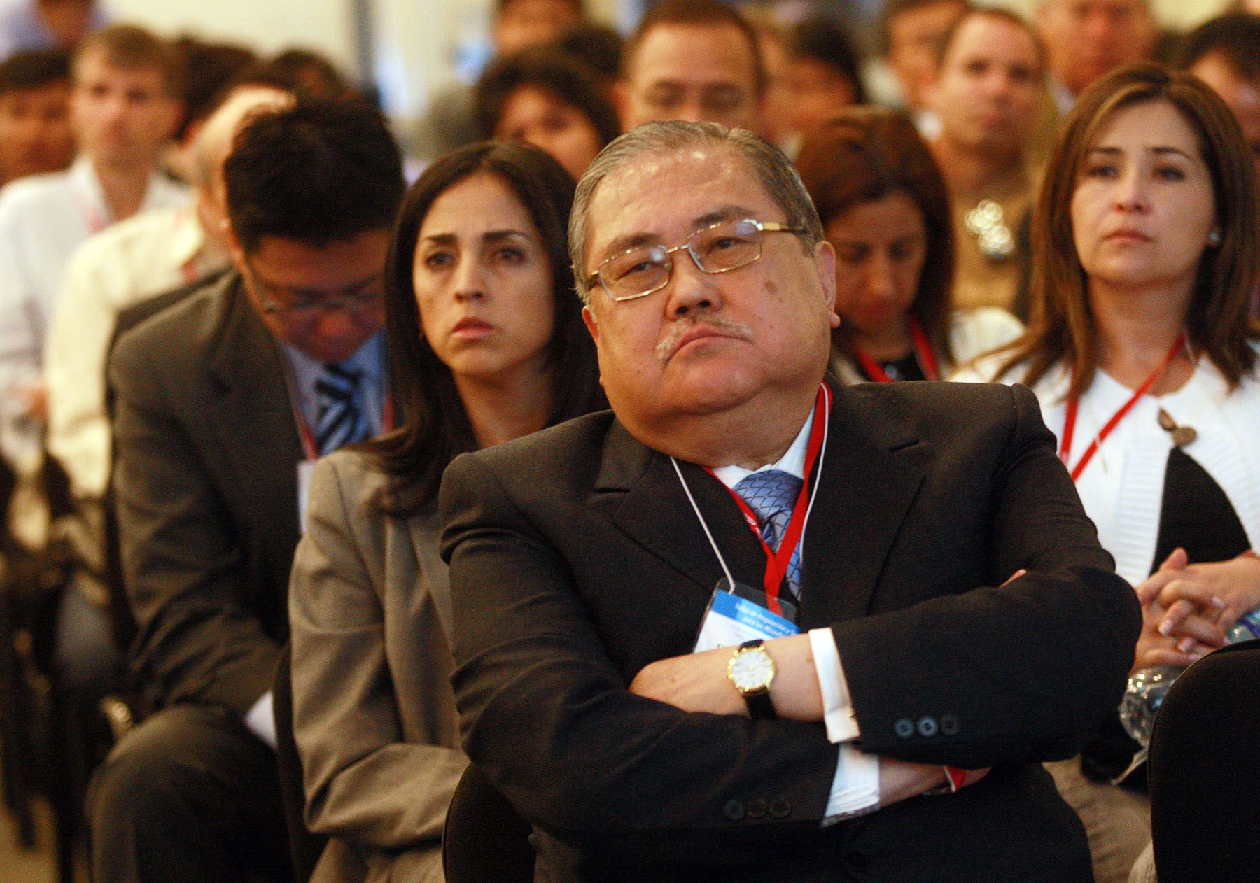 Félipe Tam, presidente de la SBS,  en el XII Foro Interamericano de la Microempresa (Foromic), que se desarrolla en la ciudad de Arequipa.Foto: ANDINA/Carlos Lezama