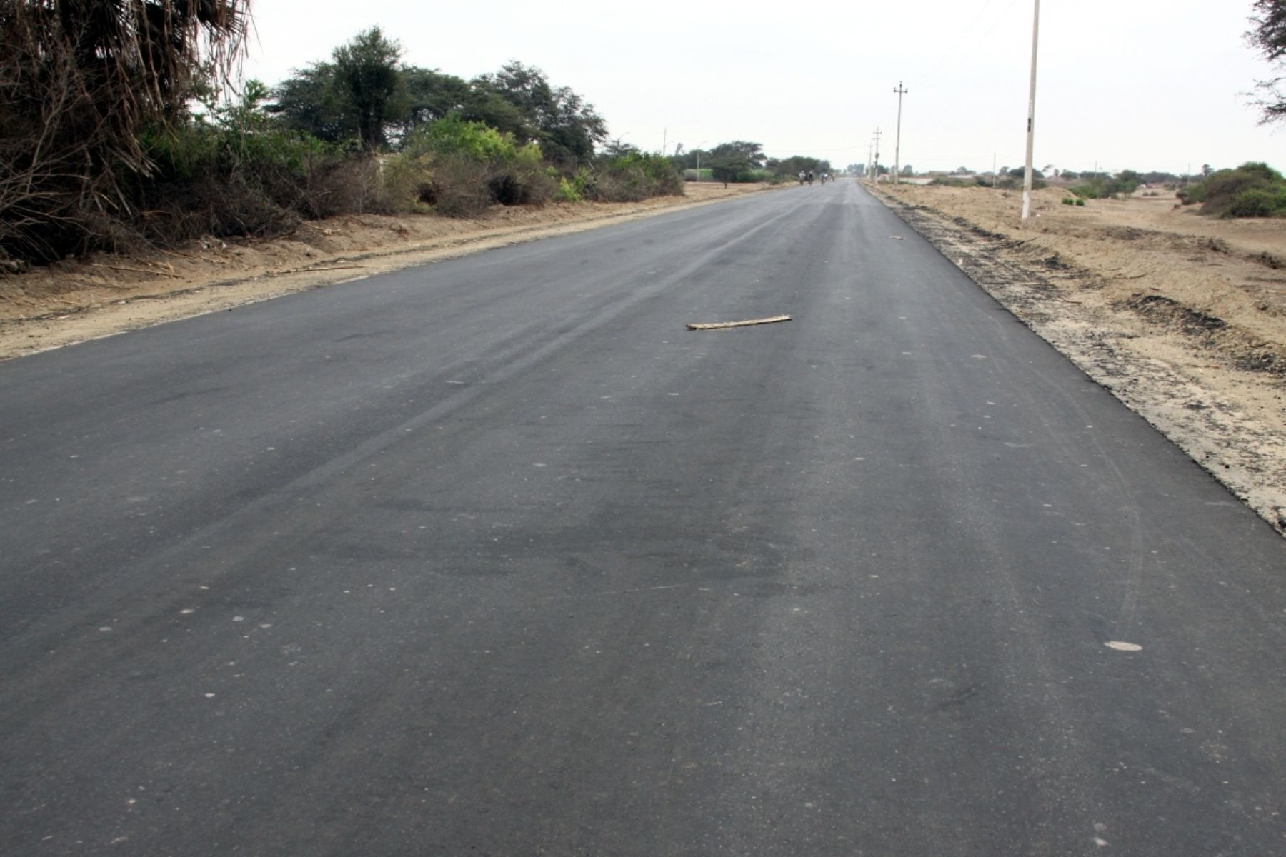 Carretera cruce Picsi – Capote. Foto: Gobierno regional de Lambayeque
