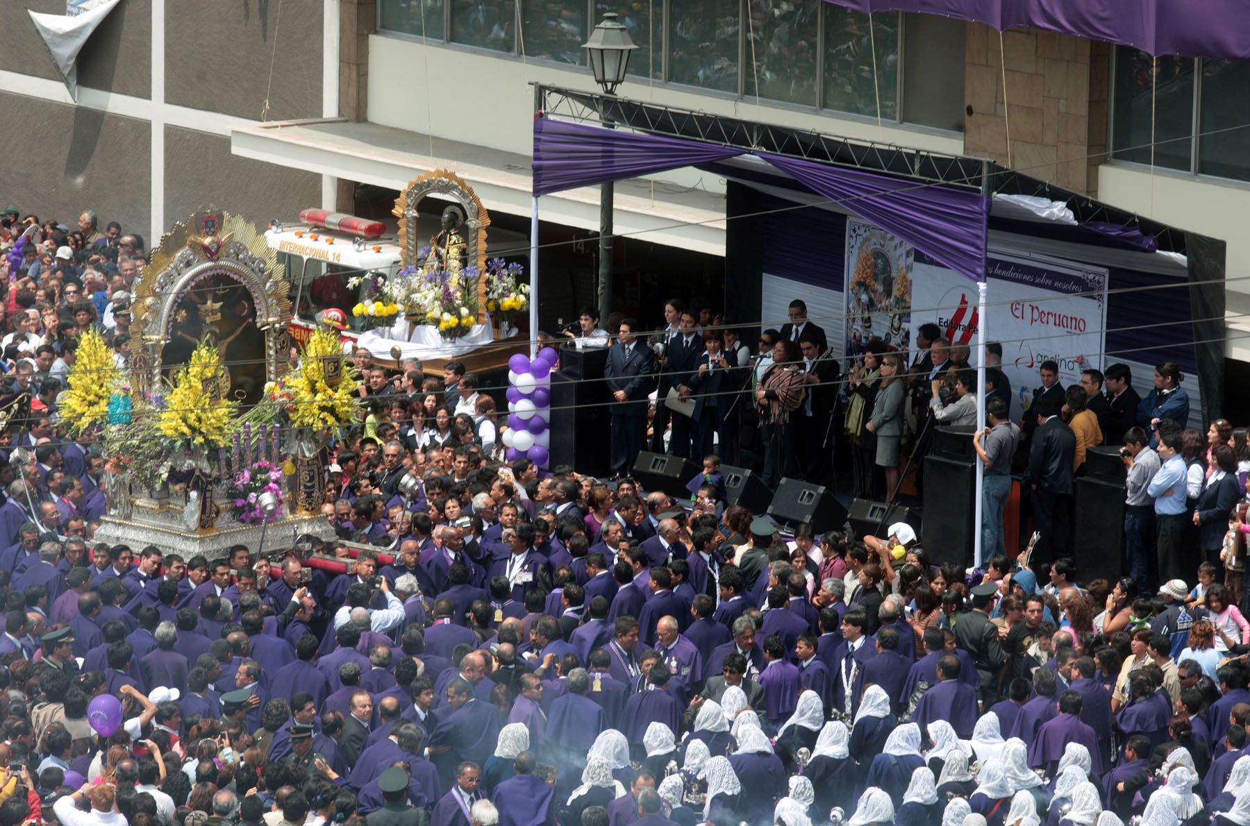 Editora Perú rinde homenaje a Cristo Moreno. 
Foto: ANDINA / Juan Carlos Guzmán Negrini.