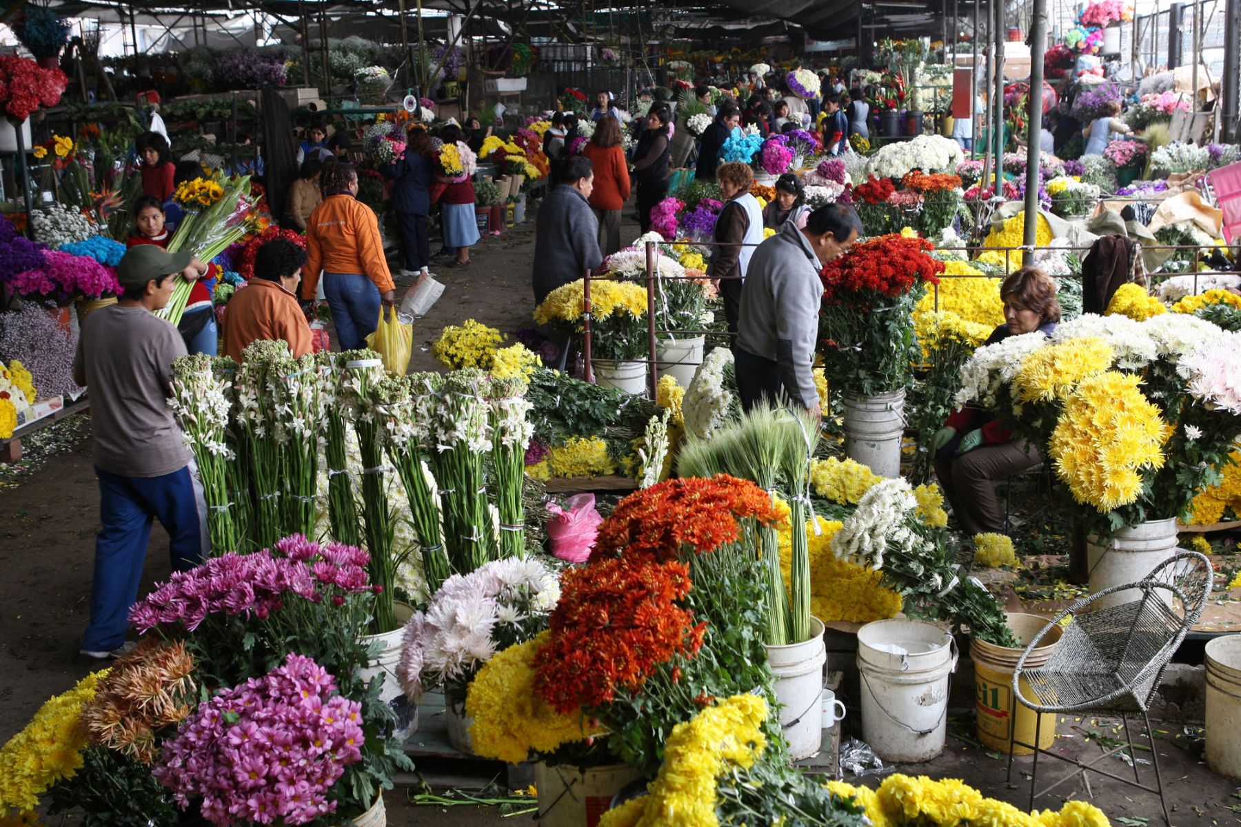 Mercado de Flores. Foto: ANDINA/Archivo.