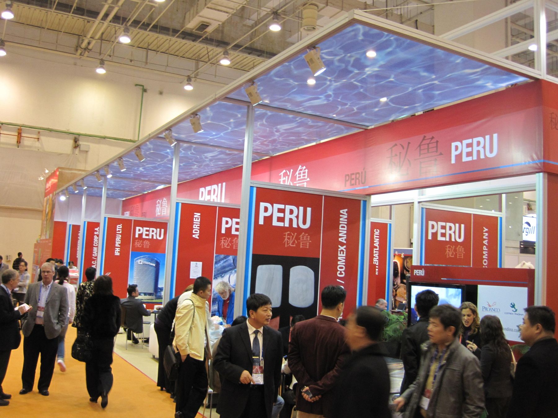 Stand de Perú en la China Fisheries & Seafood Expo 2009.