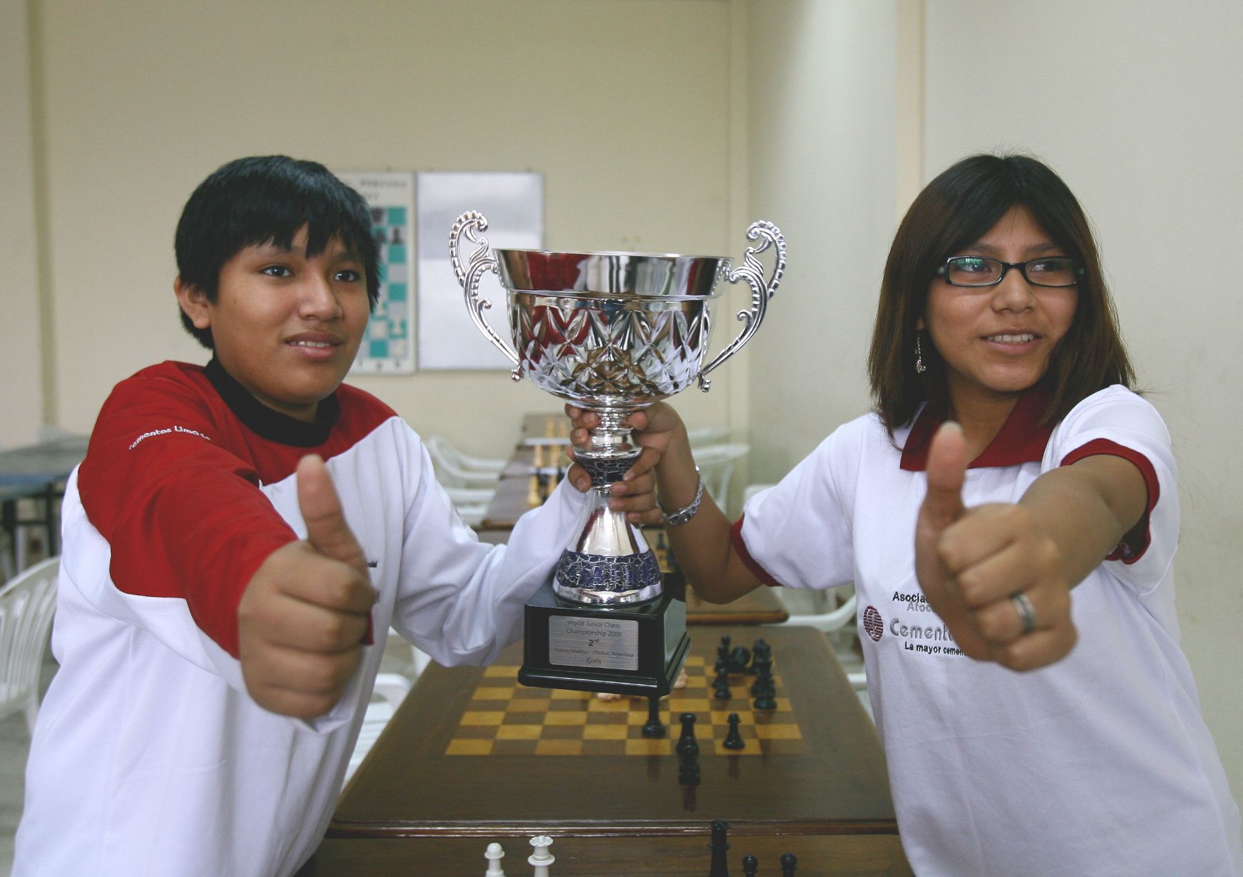 Deysi and Jorge Cori are ready to bring home more gold medals. Photo: ANDINA/Victor Palomino