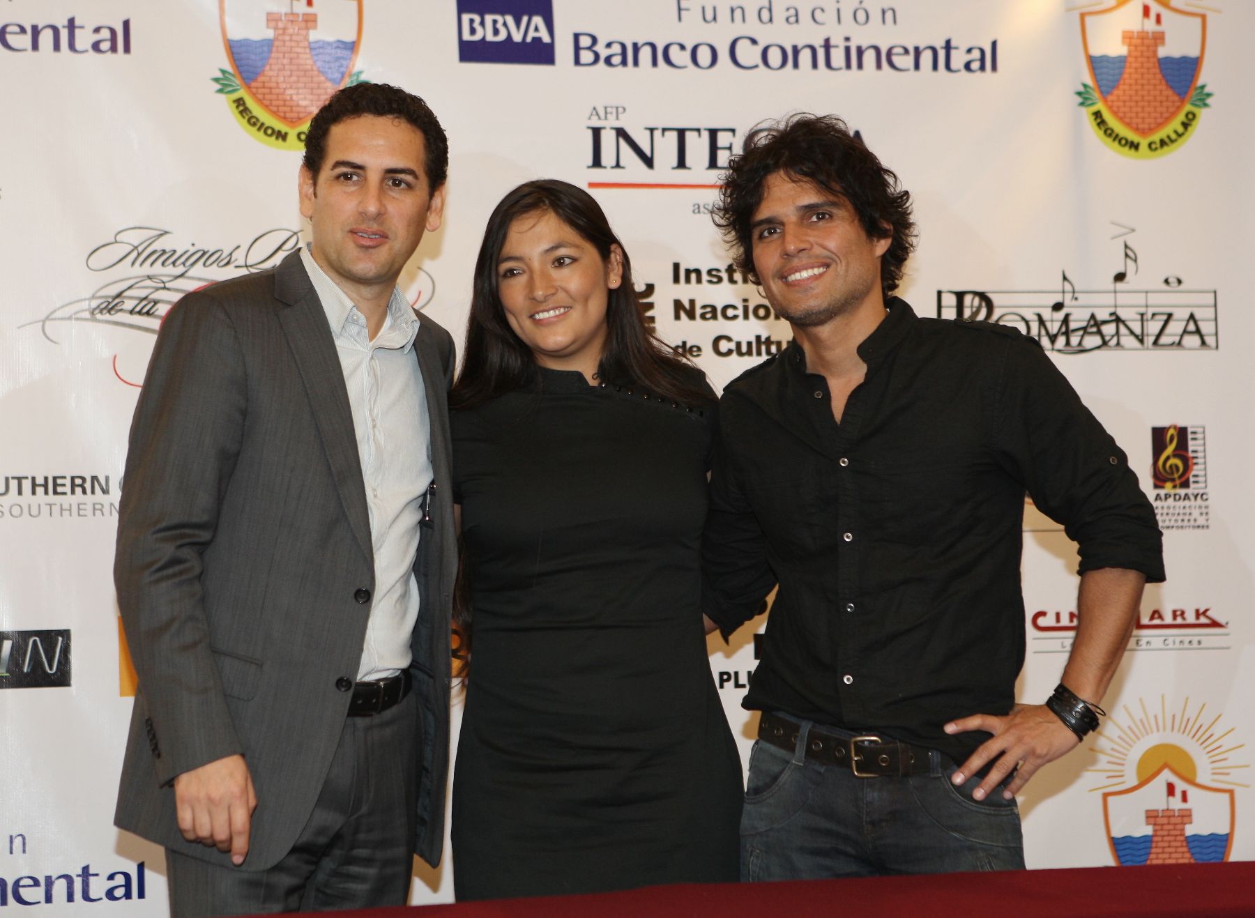 Juan Diego Flóres Juan Diego Flórez y sus invitados al concierto de este sábado en el Callao. Foto: ANDINA/ Norman Córdova