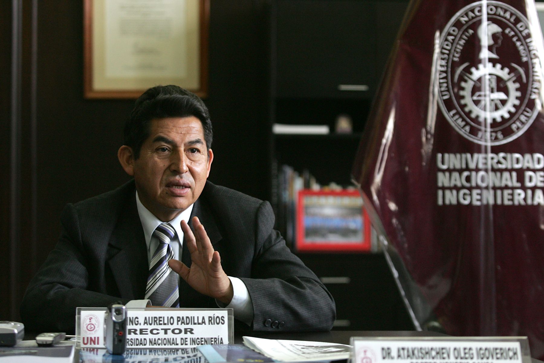 Rector de la UNI, Aurelio Padilla. Foto: ANDINA/Archivo.