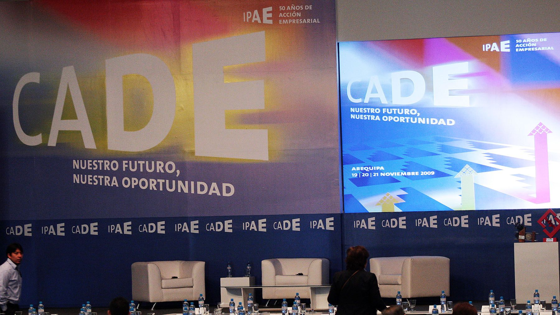 Conferencia Anual de Ejecutivos CADE 2009 en la ciudad de Arequipa.
Foto: ANDINA/Carlos Lezama
