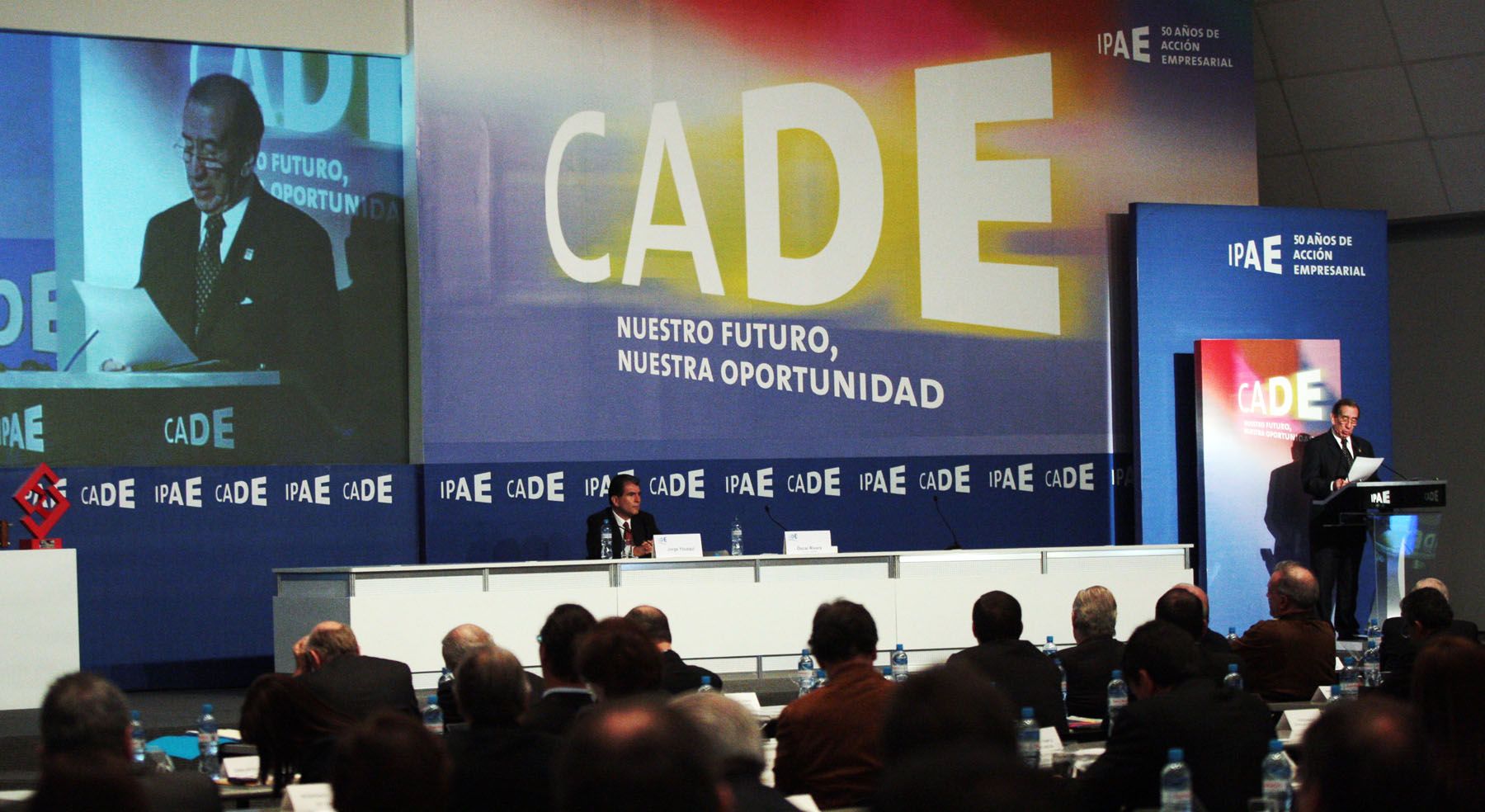 Oscar Rivera, inaugura la Conferencia Anual de Ejecutivos (CADE), organizada por Ipae en el campus del Instituto TECSUP en la ciudad de Arequipa.
Foto: ANDINA/Carlos Lezama