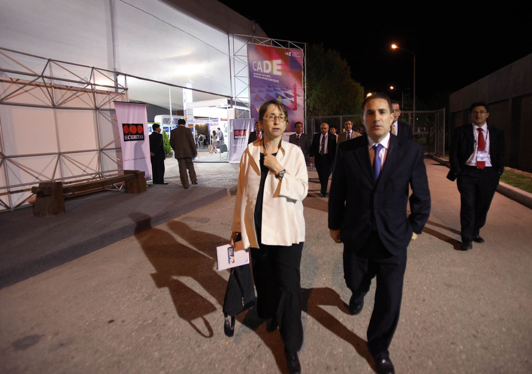Ana María Rodriguez, representante del BID en el Pèru, en la Conferencia Anual de Ejecutivos (CADE), organizada por Ipae en la ciudad de Arequipa. 
Foto: ANDINA/Carlos Lezama.