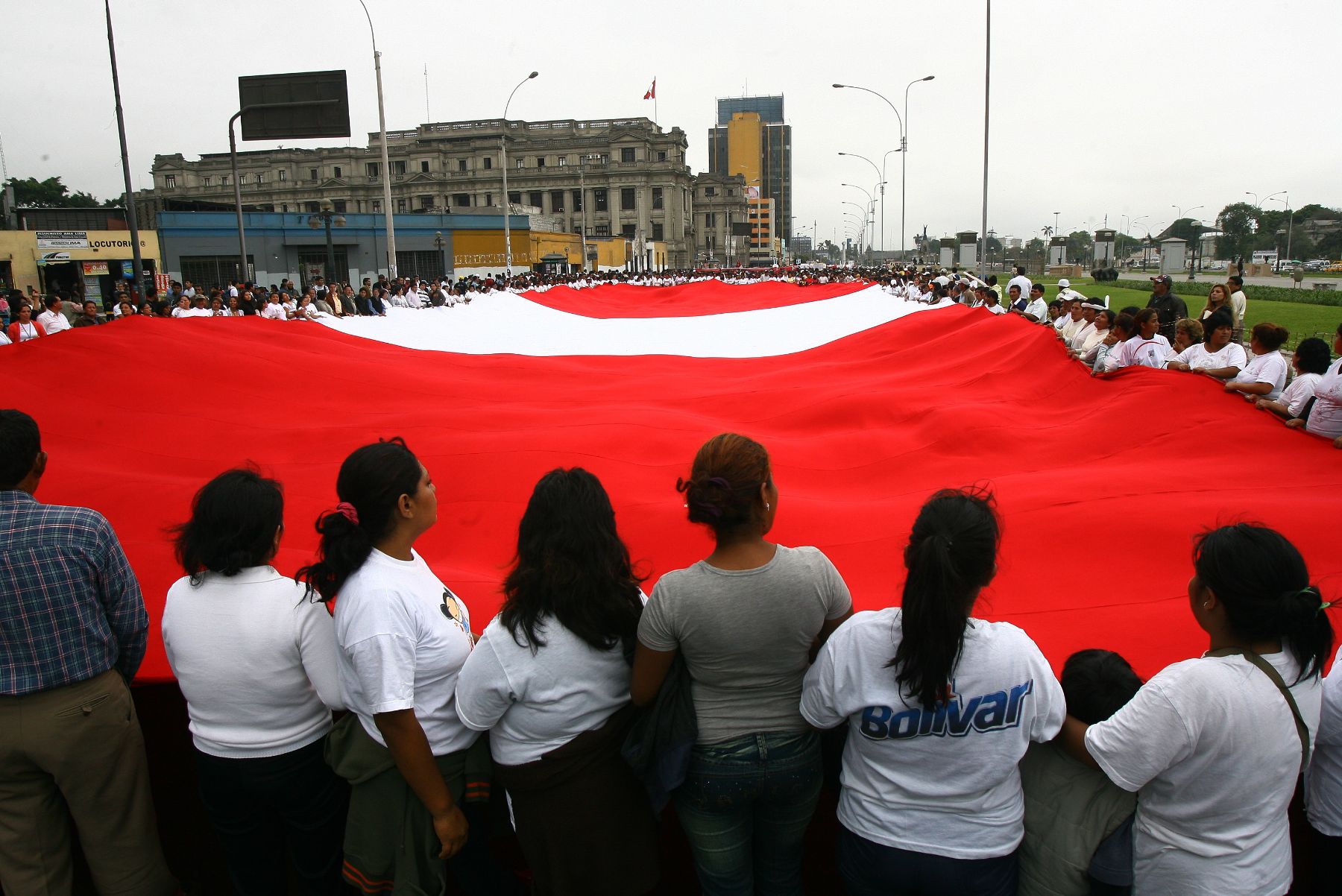 Miles de personas participaron esta tarde de la Gran Marcha por el Perú.Foto: ANDINA/Victor Palomino Gómez