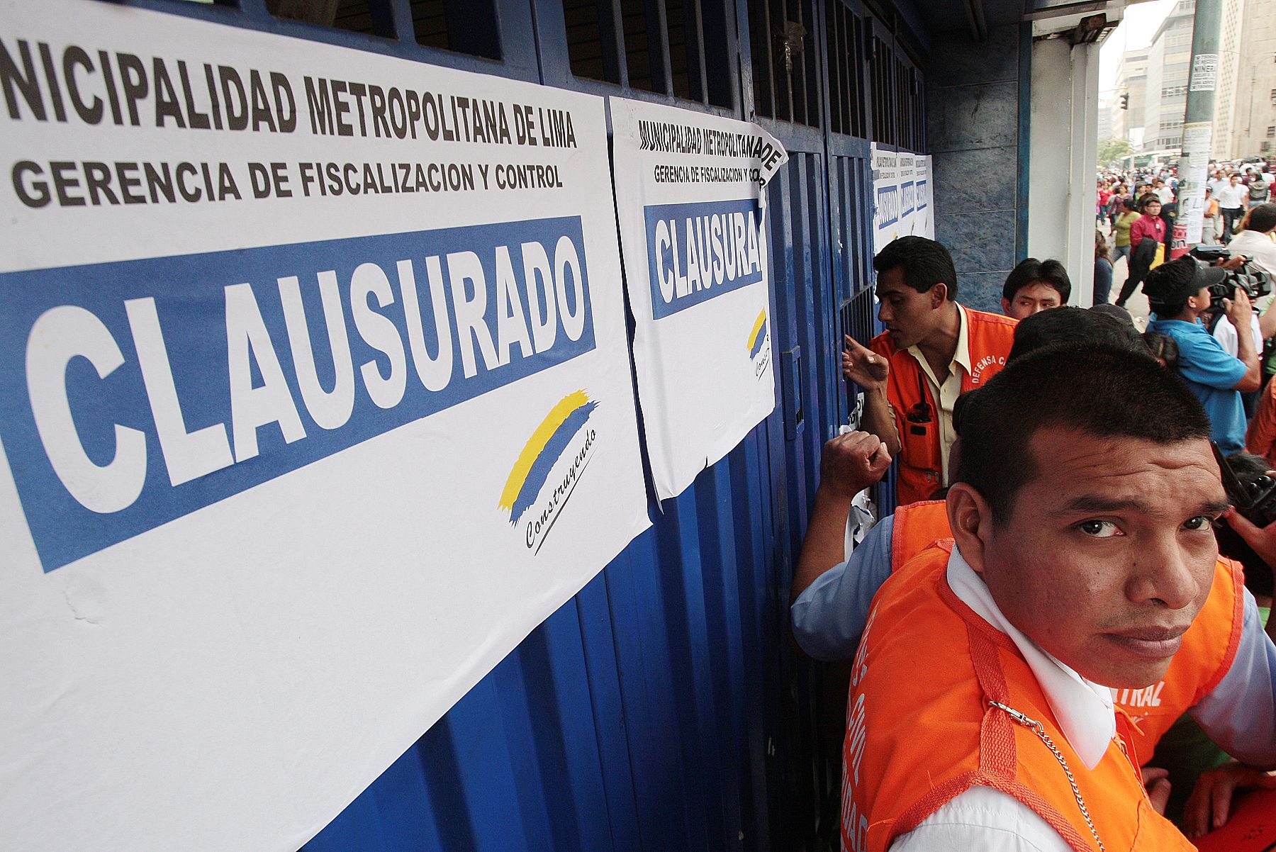 La Municipalidad de Lima clausura galeria Mercado Central por medidas de seguridad. Foto: ANDINA/ Carlos Lezama