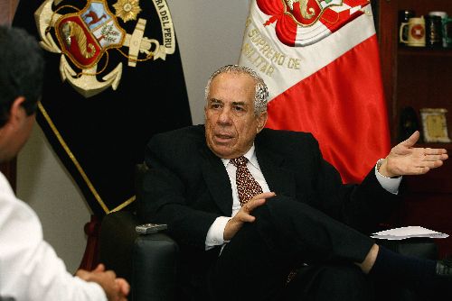 Carlos Mesa Angosto  presidente del Tribunal Supremo Militar y Policiial. Foto: ANDINA/Victor Palomino Gómez
