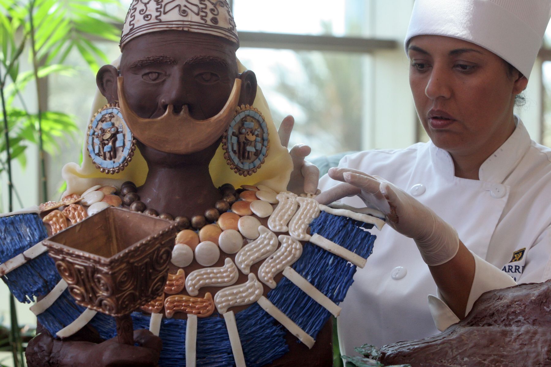 Culturas peruanas en chocolate. Foto: ANDINA / Rocío Farfán.