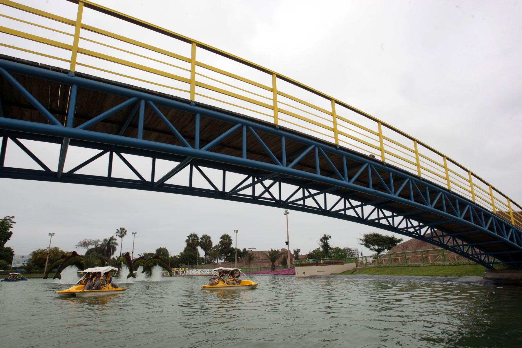 Municipalidad de Lima presentó nueva Laguna Artificial en el Parque de las Leyendas.Foto: ANDINA/Juan Carlos Guzmán Negrini.