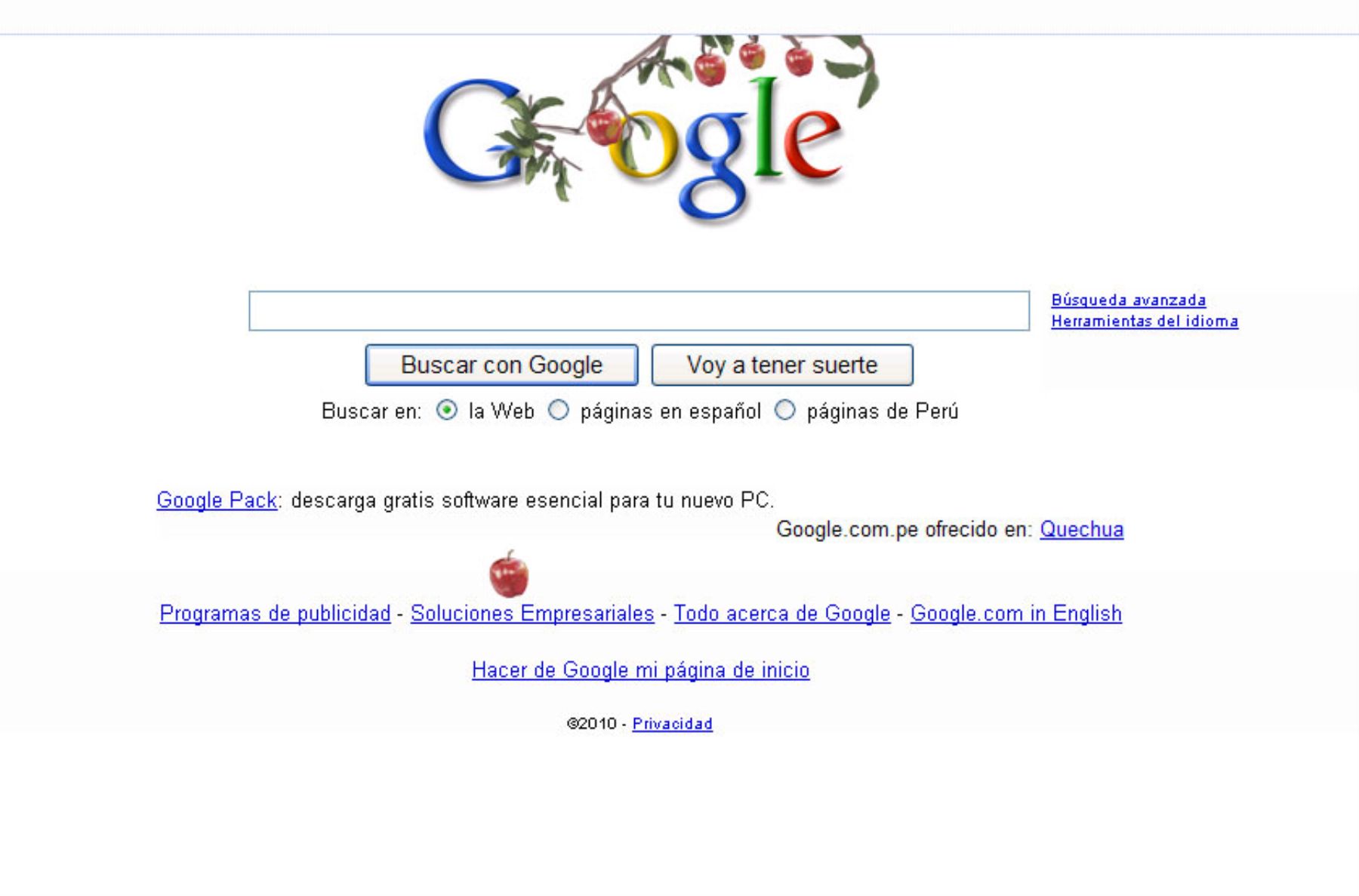 Logo animado de Google para recordar el nacimiento de Isaac Newton.