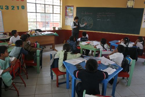 Escolares de inicial contarán este año con módulos y bibliotecas de aula. Foto: Archivo