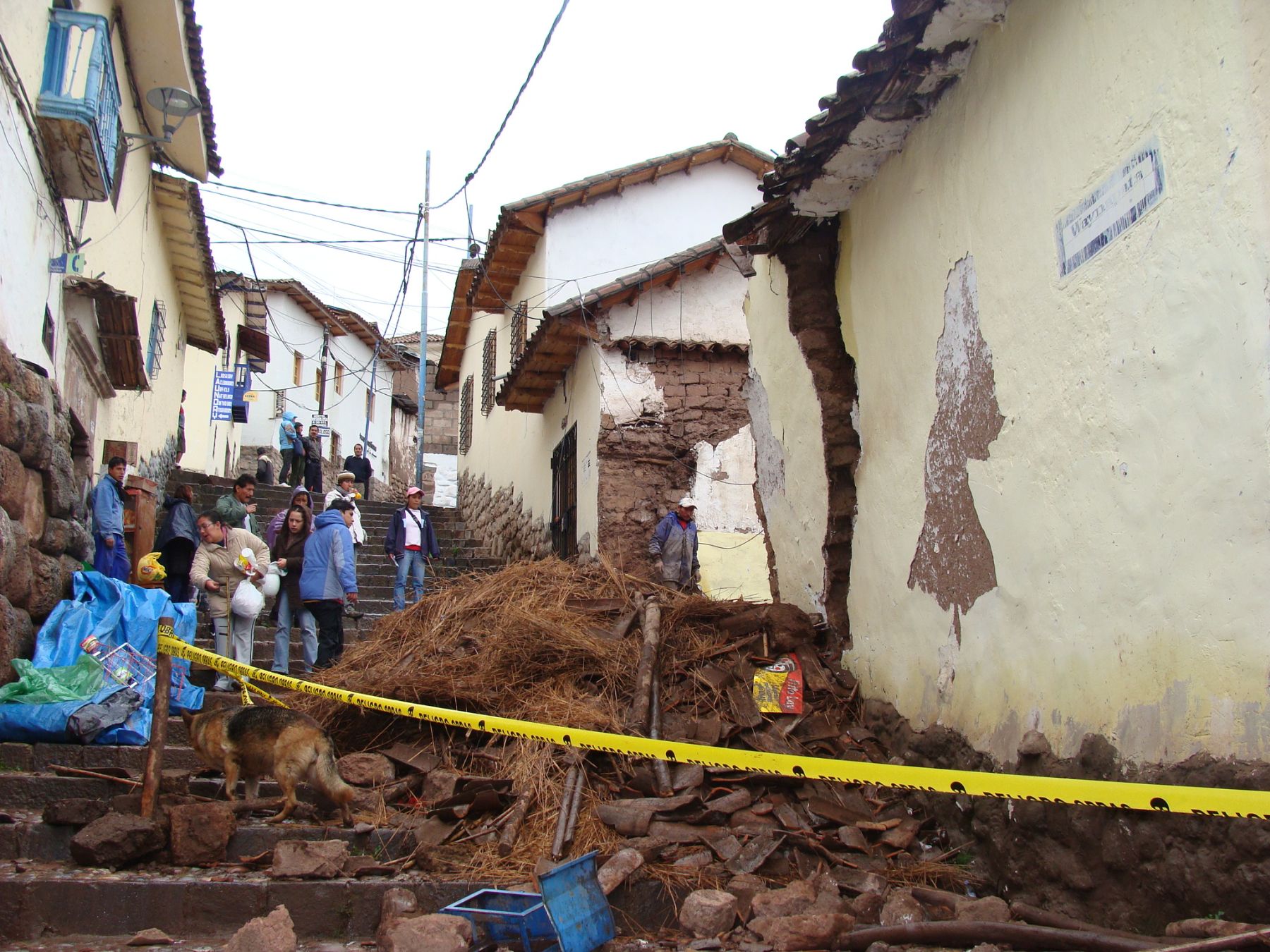 Nueve muertos y diez heridos en derrumbe de iglesia evangÃ©lica en HuÃ¡nuco. ANDINA/archivo